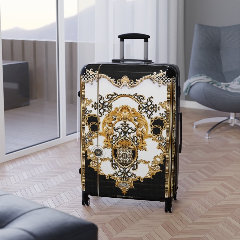 The Amber Room Baroque Suitcase 3 SIZES Travel Gear Carry-on - Etsy
