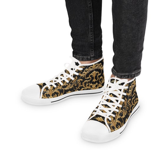 Gold canvas shoes hotsell