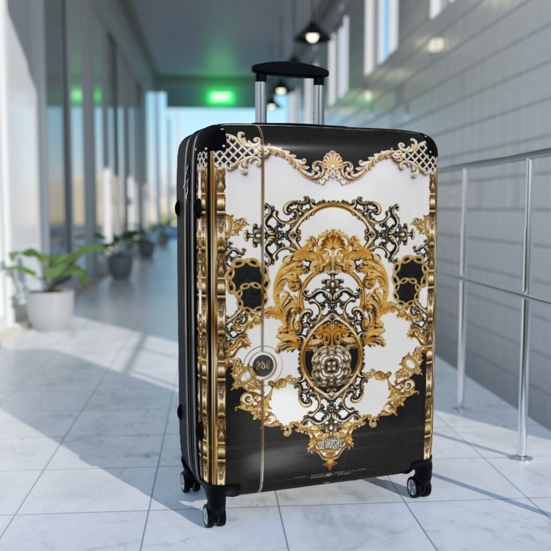 The Amber Room Baroque Suitcase 3 SIZES Travel Gear Carry-on - Etsy