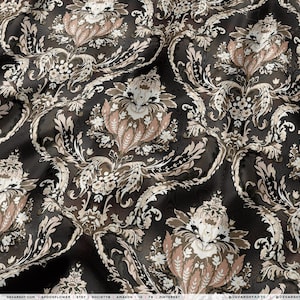 Damask Print Upholstery Fabric 3meters 9 Designs & 12 Furnishing Fabrics Paisley Fabric by the Yard | 063