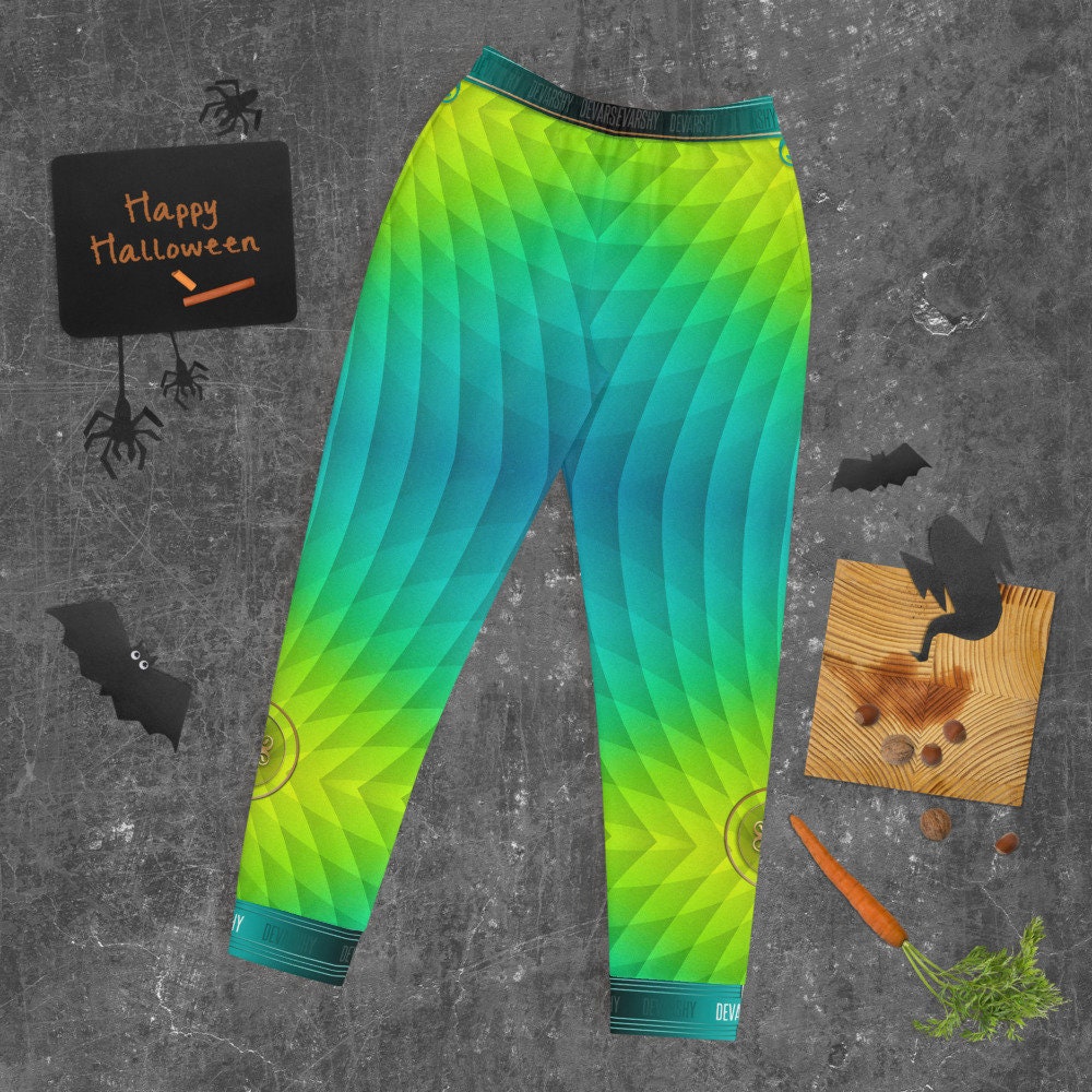 neon green and black joggers