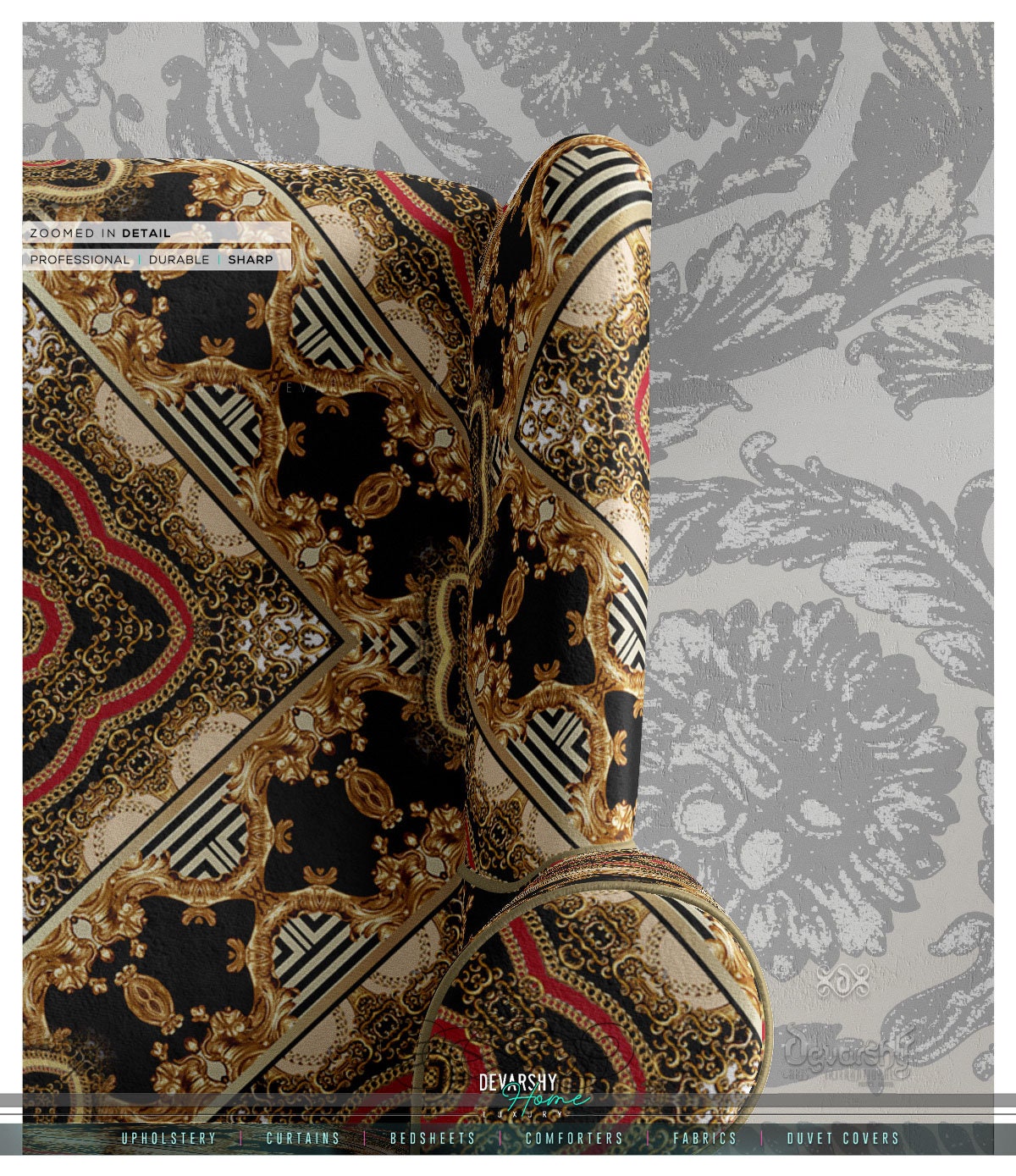 Italian Square Pattern Italian Squares 3meters Upholstery Fabric | 9 Designs | 13 Fabric ...