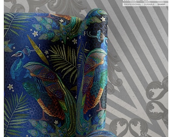 Peacock Print Upholstery Fabric 3meters 9 Peacock Designs & 12 Furnishing Fabrics Peacock Fabric by the Yard | 051