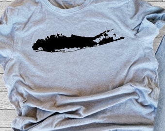 Uniseks T-shirt met korte mouwen met grafische print Long Island | T-shirt Long Island New York