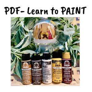 Learn to Paint Nativity Ornament: Step-by-Step Guide (PDF Download)