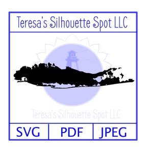Long Island, Nova York Mapa SVG Arquivo de corte para máquina de corte de vinil | Long Island, NY Decalque de carro | Cultivado em Long Island Decalque de automóvel
