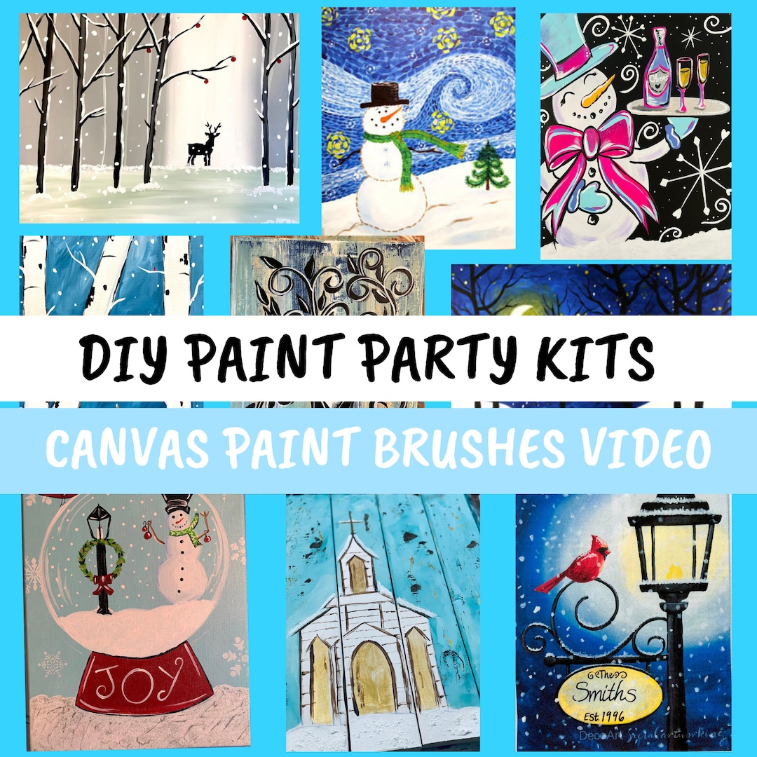 Paint Party Kits DIY Paint Party at Home Sip & Paint Virtual at Home