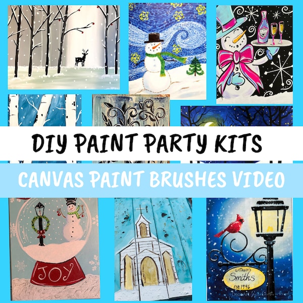 Sip and Paint at Home Kits Etsy