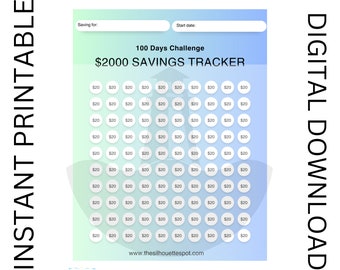Savings Tracker|Minimalist Savings Challenge| Savings Challenge PDFs|Savings Challenge Tracker for Date Night|Vacation Savings Tracker