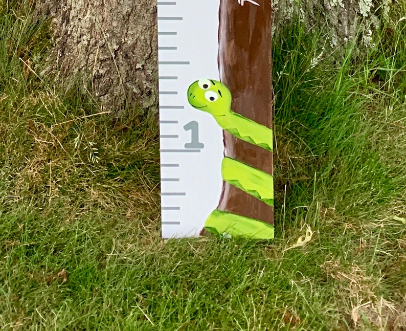 Growth Chart Ruler Child/'s Personalized Keepsake Nursery Decor Jungle Theme