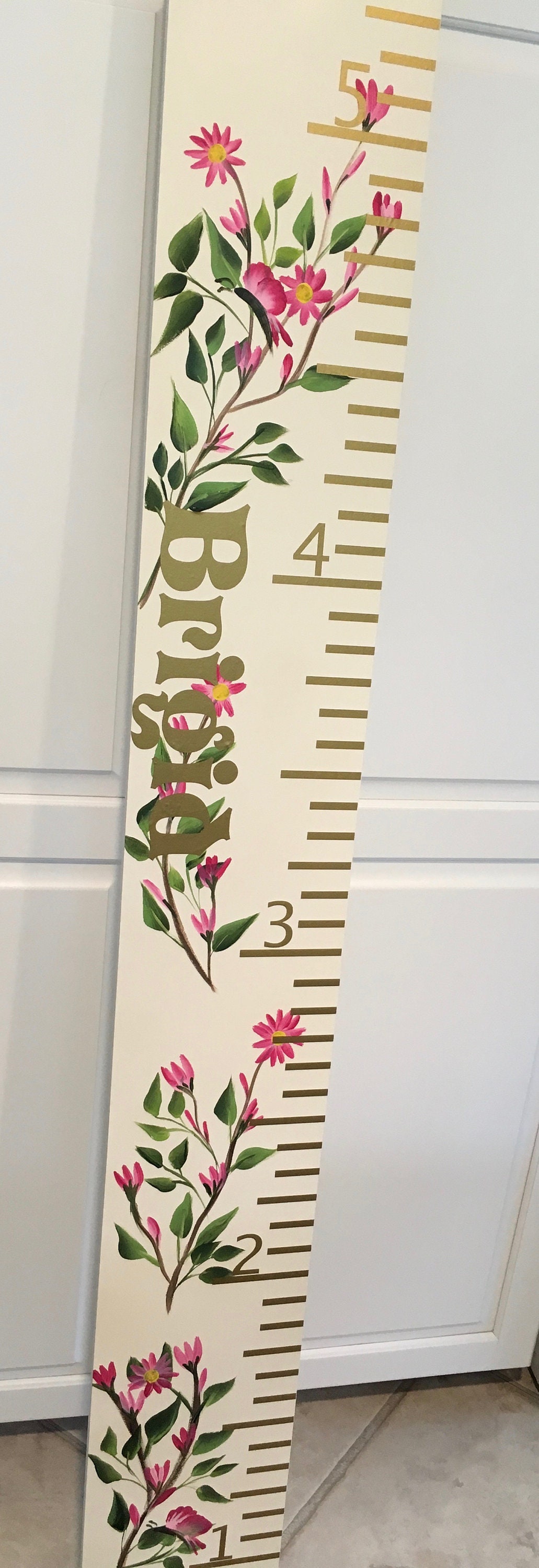 Growth Chart Ruler Child's Personalized Keepsake Nursery | Etsy