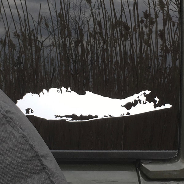 Long Island,New York Map Decal| Permanent Vinyl Car Window Sticker