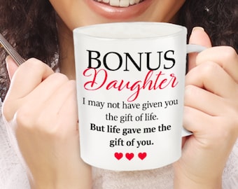 Bonus Daughter Mug: Stepdaughter Gift from Stepdad