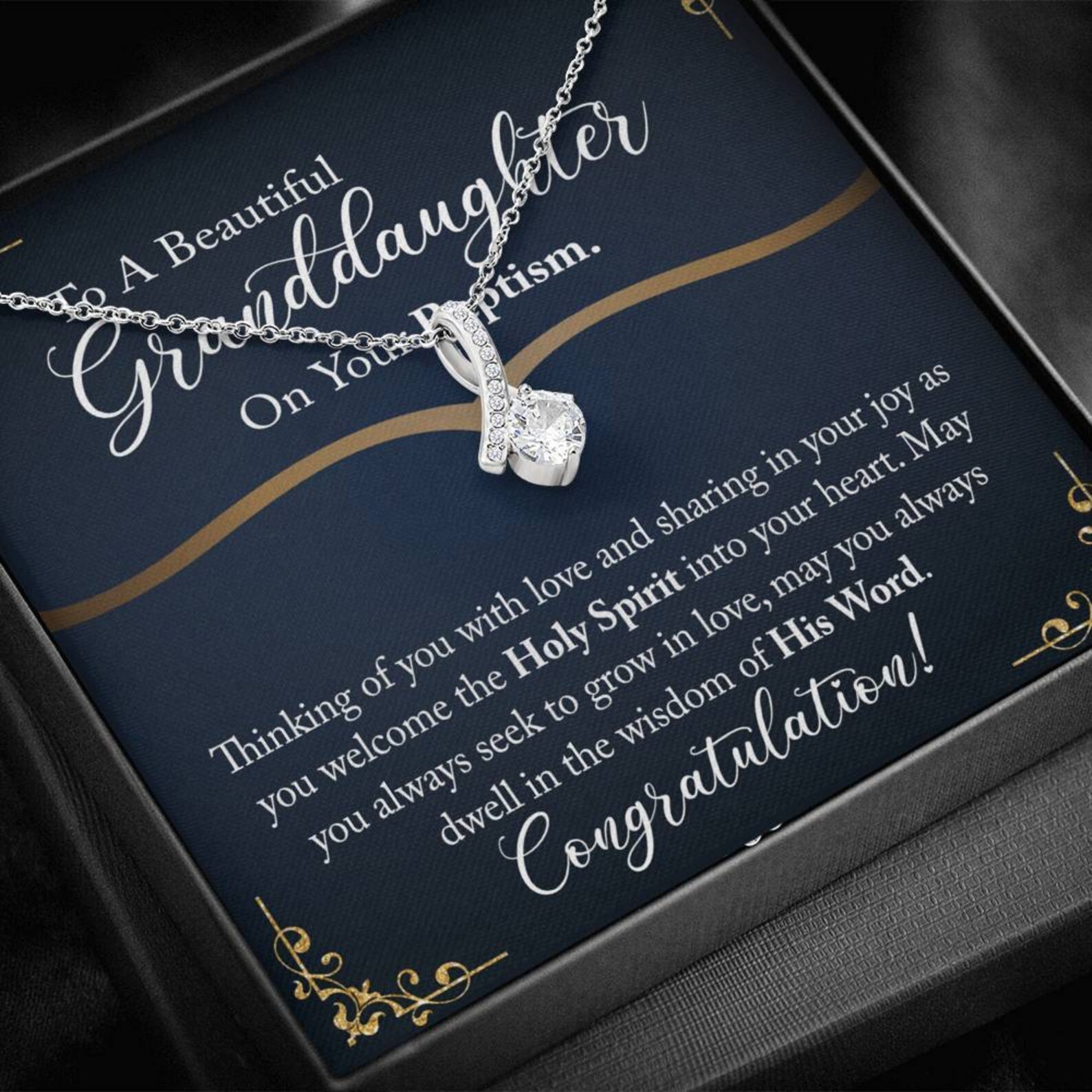 Personalized baptism gift Granddaughter Gift on Etsy