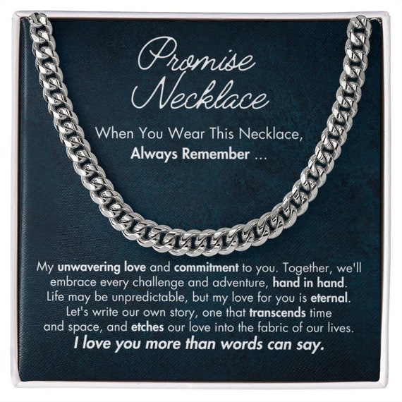 Promise Necklace For Him, Boyfriend Gift – Bae and Friends