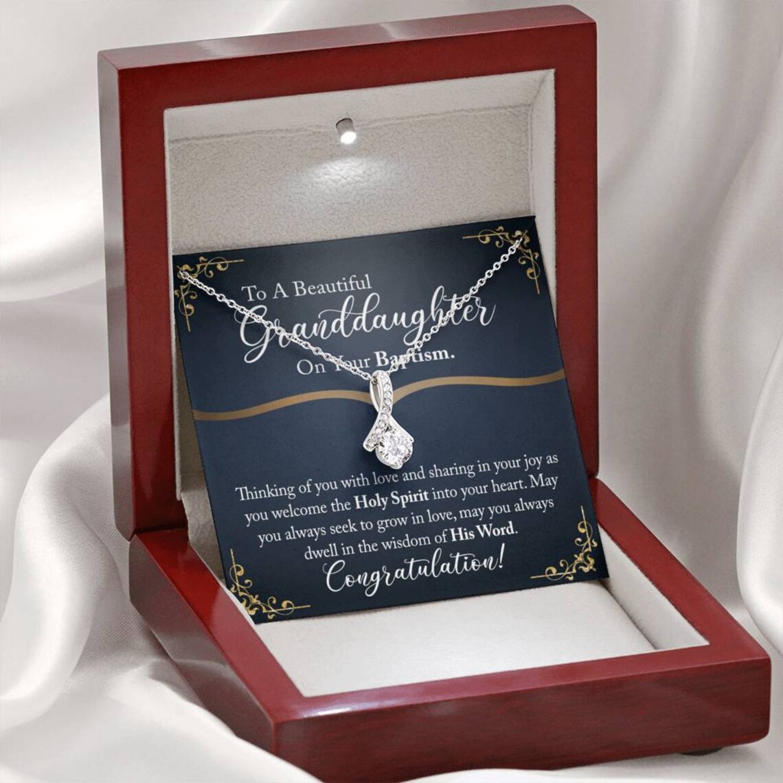 Personalized baptism gift Granddaughter Gift on Etsy