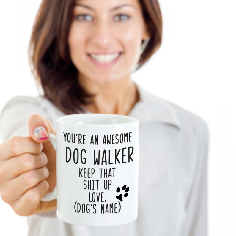 Dog Walker Gift Custom Mug Dog Walker Personalized Mug Dog Etsy