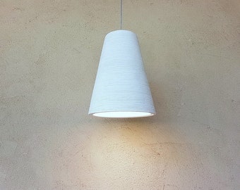 Off White Pendant lighting,pendant lights, Cone shape ceramic lamp shade , kitchen island lighting, dining room lighting fixtures