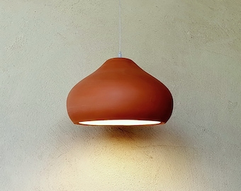 Terra Cotta pendant light , kitchen lighting ,Dining room lighting , kitchen Island  light , Unique Lighting ,Hanging Pendant Lamp