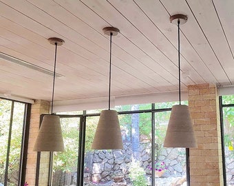 3 Pendant lights perforated ceramic , Kitchen lighting, Hanging lights, ceramic pendant light, Ceiling lights