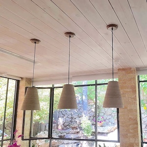 3 Pendant lights perforated ceramic , Kitchen lighting, Hanging lights, ceramic pendant light, Ceiling lights