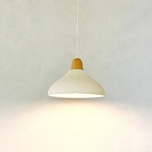 Lámpara colgante, pantalla de cerámica grande blanca, iluminación de cocina, iluminación de comedor, accesorios de iluminación de casa de playa de granja