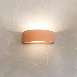 Decorative light Wall fixture ,Ceramic wall lamp shades ,Arch shape  wall sconce,  , terracotta wall sconce Wall mount light.