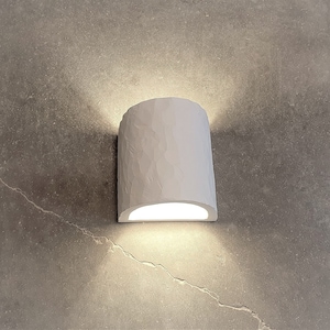 Half cylinder wall sconce ,Led wall light, Up Down Indoor wall Sconce ,Ceramic lights , Unique wall sconce