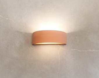 Decorative light Wall fixture ,Ceramic wall lamp shades ,Arch shape  wall sconce,  , terracotta wall sconce Wall mount light.