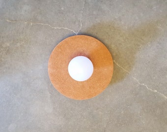 Terracotta Wall Sconce: Handmade Ceramic Light Fixture