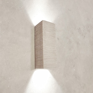 Modern handmade Ceramic  LED Wall Light, Up Down Cube Indoor wall Sconce ,Designed Lighting  Fixture , minimalist wall sconce