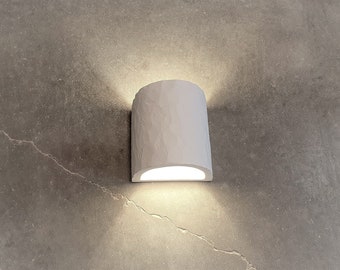 Half cylinder wall sconce ,Led wall light, Up Down Indoor wall Sconce ,Ceramic lights , Unique wall sconce