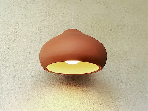 doneren Spookachtig Vooroordeel Terra Cotta hanglamp keukenverlichting eetkamerverlichting - Etsy België