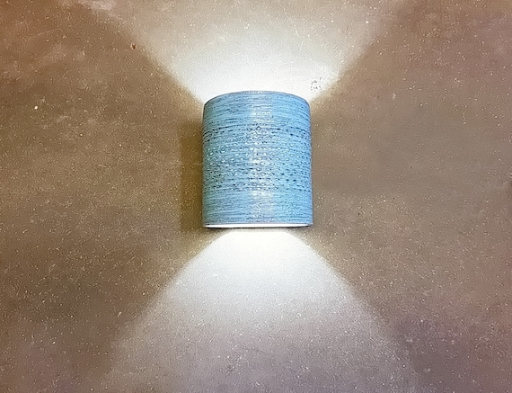 Turquoise Glazed Wall Light Lamp half Cylinder Sconce ceramic