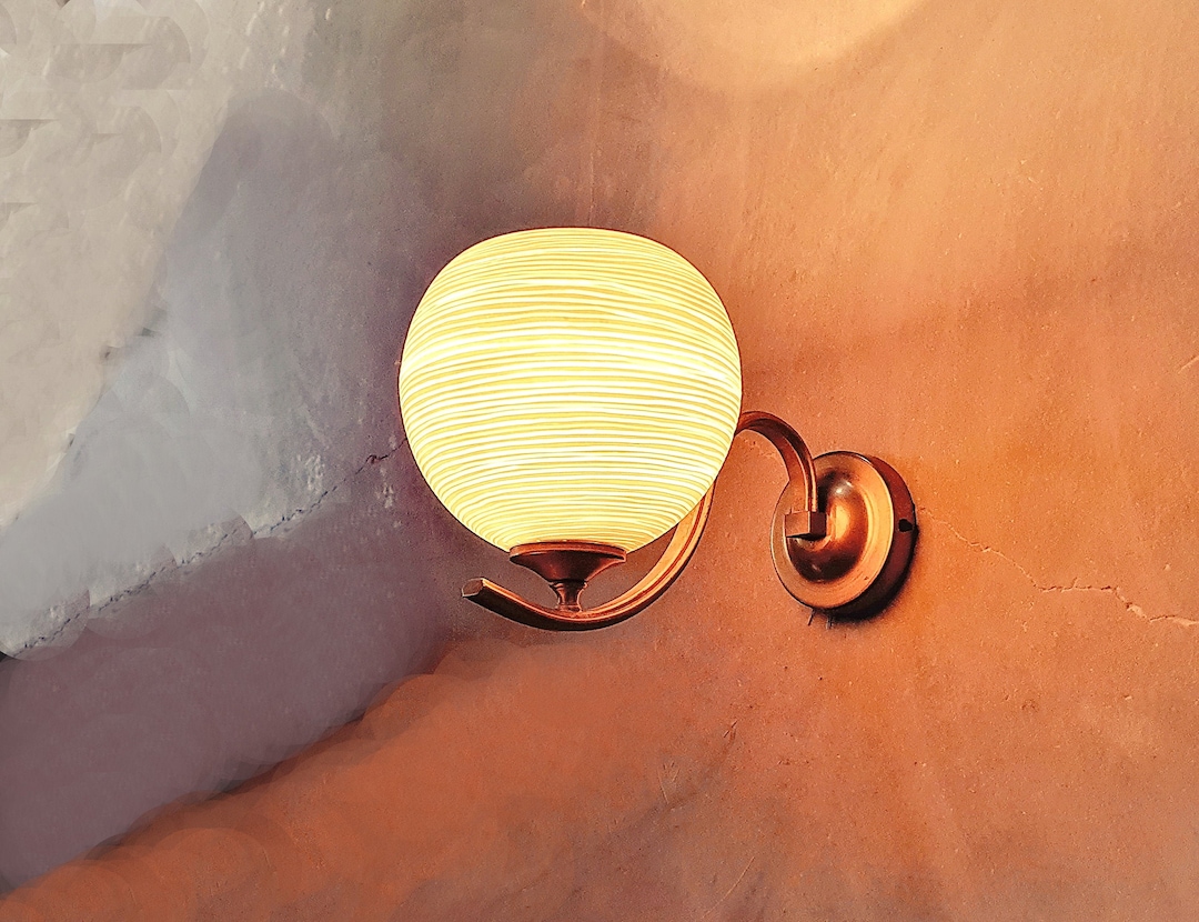 Wall Light, Porcelain Lamp Shade , Wall Sconce, Living Room Wall Lamp
