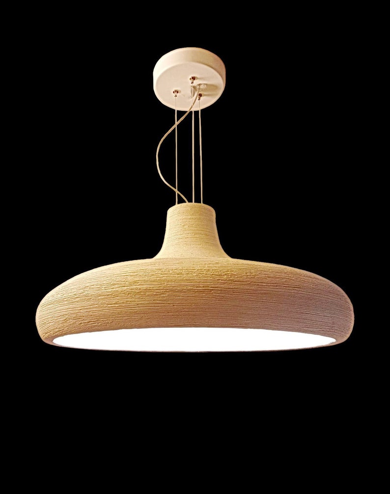 Pendant Lighthanging Lightceramic Off White Lampshadedining Image 0
