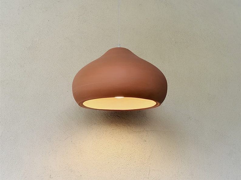 Terra Cotta Pendant Light Kitchen Lighting dining Room Etsy Canada