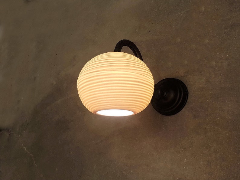 Wall Light Porcelain Lamp Shade Sconce Living Room Bedroom Beach House Fixture