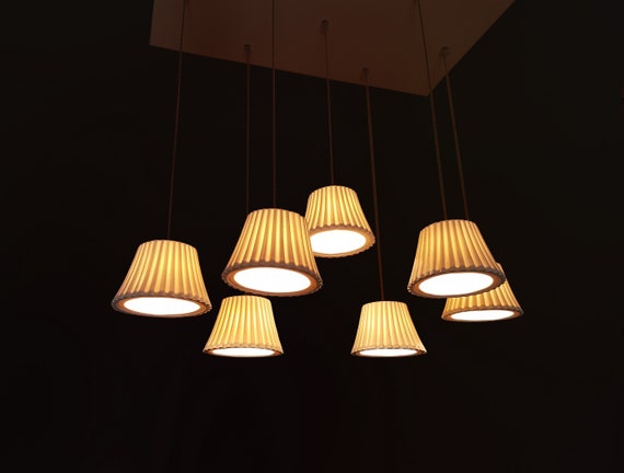 Pendant lights.7 shades Chandelier. Ceramic lamps. Hanging Pendant lights.7 shades Chandelier. Ceramic lamps. Hanging