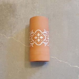 Full cylinder sconce light, wall lighting ,ceramic wall lampshade , terracotta wall sconce, Wall mount light., living room lighting image 4