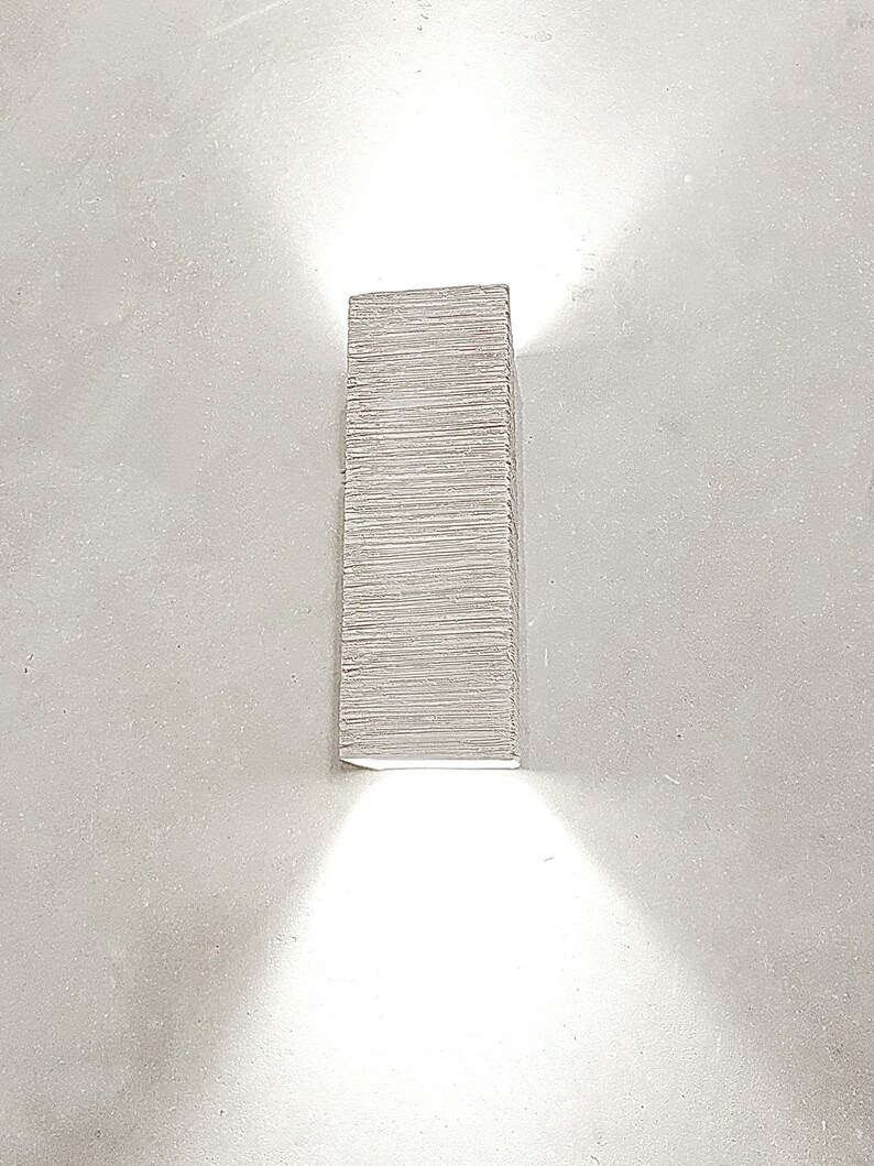 Modern Handmade Ceramic LED Wall Light up Down Cube Indoor - Etsy