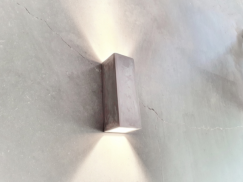 Modern Handmade Ceramic LED Wall Light up Down Cube Indoor - Etsy