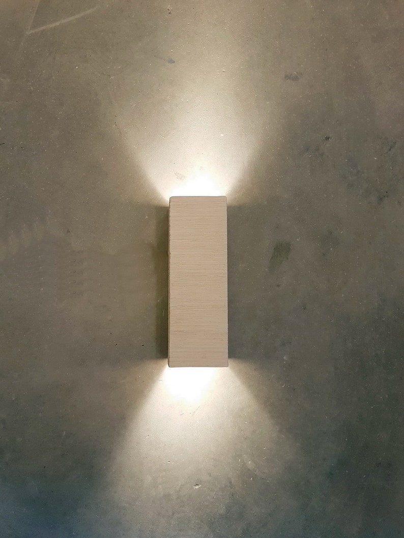 Modern Handmade Ceramic Led Wall Light Up Down Cube Indoor Sconce Lighting Lamp Fixture