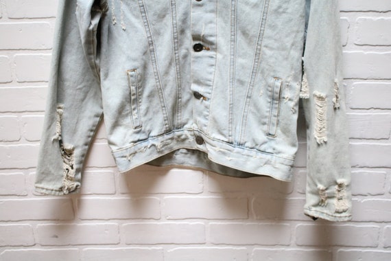 Vintage Button Down Denim Jacket, Size Women's La… - image 2