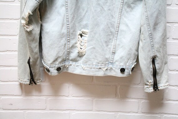 Vintage Button Down Denim Jacket, Size Women's La… - image 6