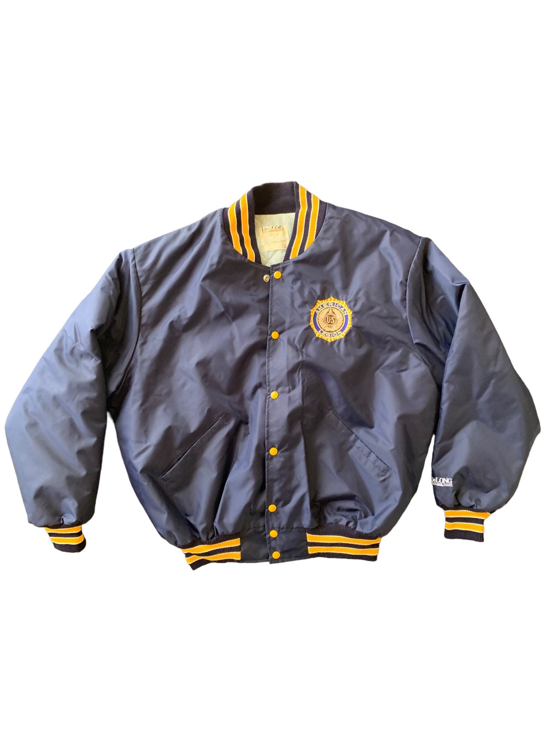vintage Delong new jersey devils bomber jacket size Medium