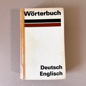 DDR German-English Hardcover Dictionary  Wörterbuch Deutsch Englisch 1978 Wahrig Language Learning Book