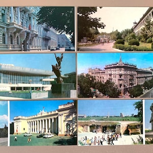 Odessa Panoramic 21 Postcard Set Одесса Soviet Vintage Travel Ucraina 1982 URSS Ucraino, Russo, Inglese Vacanze Cartoline sovietiche