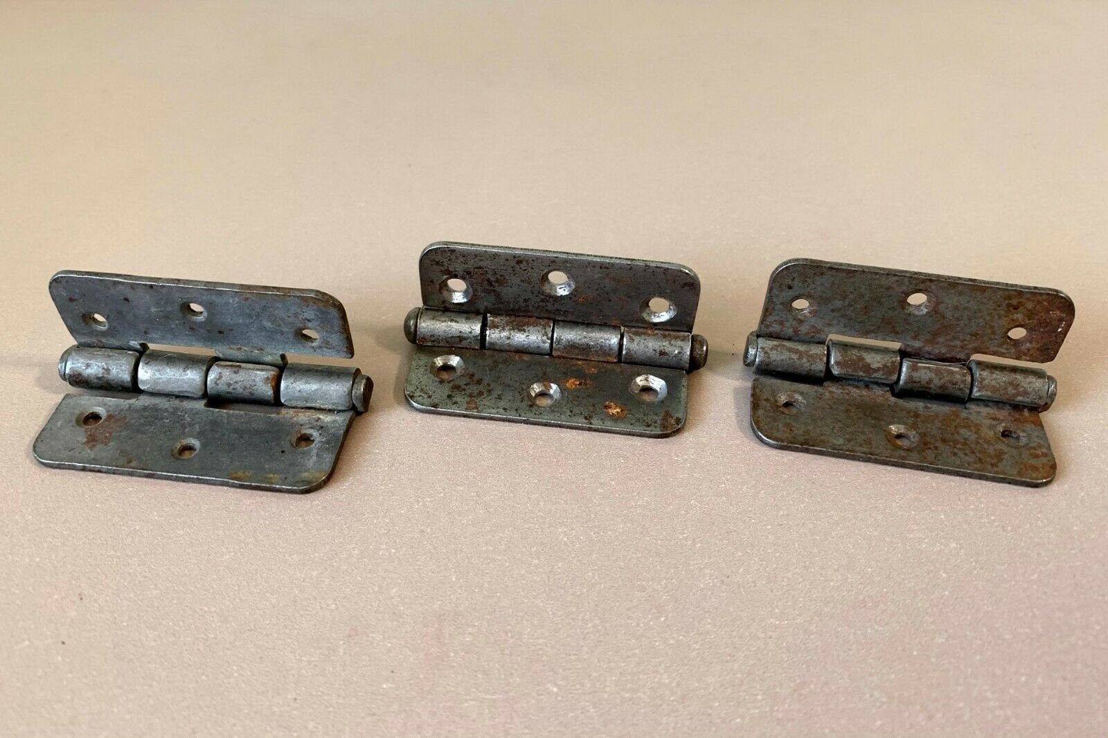 Satz von 3 Stahl Schrank Tür Scharniere kleine sowjetische | Etsy