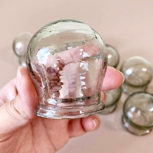 Sovjetisk vintage koppterapi set med 10 glasburkar “Banka / Банки” kinesiska massagekoppar 1960-talet bild 3